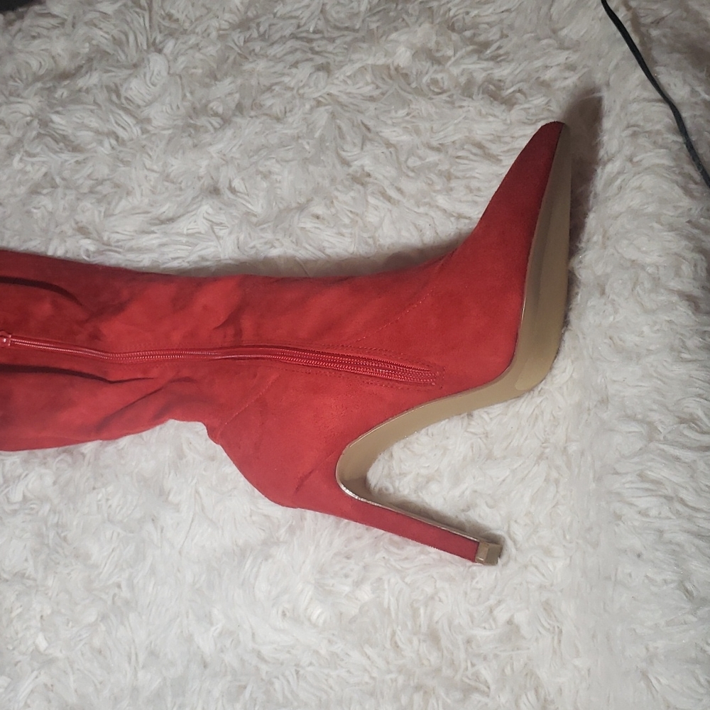 Liliana Red over the knee boots